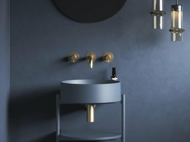 Umyvadlo Yard 40, bez otvoru pro baterii, bez přepadu, Deepsea Blue