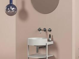 Umyvadlo Yard 40, bez otvoru pro baterii, bez přepadu, Smoke Grey | Více -