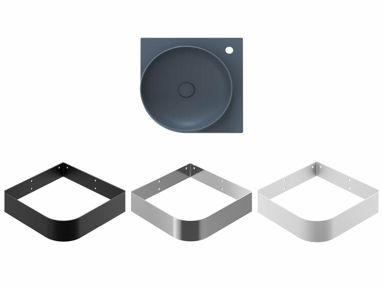 Umyvadlo Yard 45 C, s otvorem pro baterii, bez přepadu, Deepsea Blue