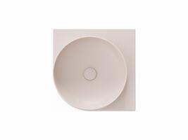 Umyvadlo Yard 45 C, bez otvoru pro baterii, bez přepadu, Alabaster Pink | Více -