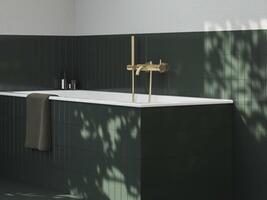 ES 022.60GLB Vanová nástěnná baterie bez sprchového setu, Gold Brushed | Více - 