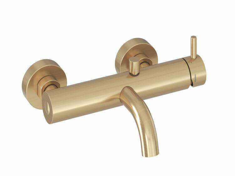 ES 022.60GLB Vanová nástěnná baterie bez sprchového setu, zlato kartáčované