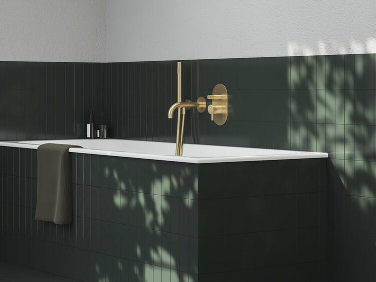 ES 061.60GLB.O2 Podomítková baterie 2-cestná s tělesem, zlato kartáčované