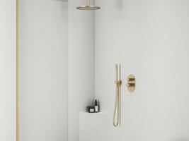 ES 065.60GLB.O2.RB07E Podomítková baterie 2-cestná bez tělesa, Gold Brushed | Více - 