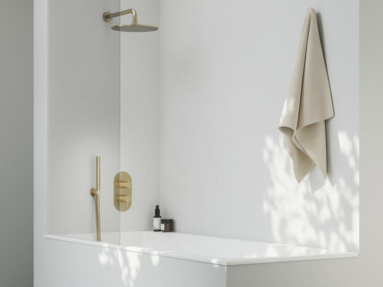 702.60GLB Sprchové rameno boční, zlato kartáčované