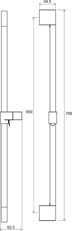 974.60GLB Sprchová tyč s držákem, Gold Brushed