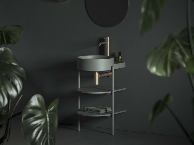 Konstrukce pod umyvadlo CS Yard 40, Grey Green