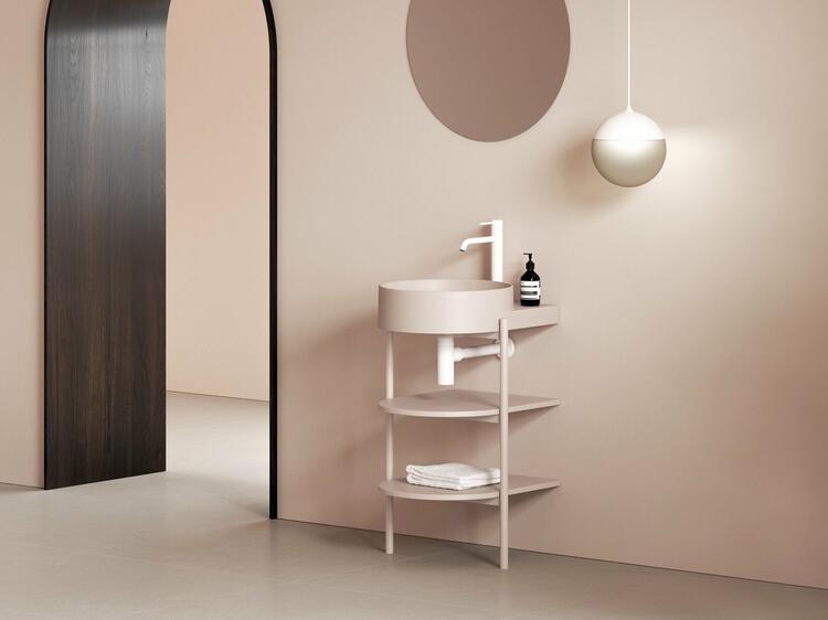 Konstrukce pod umyvadlo CS Yard 40, Alabaster Pink