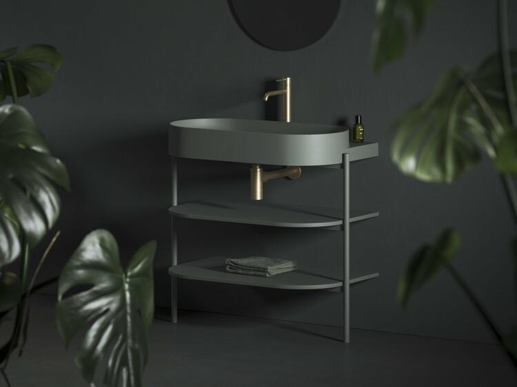 Konstrukce pod umyvadlo CS Yard 80, Grey Green