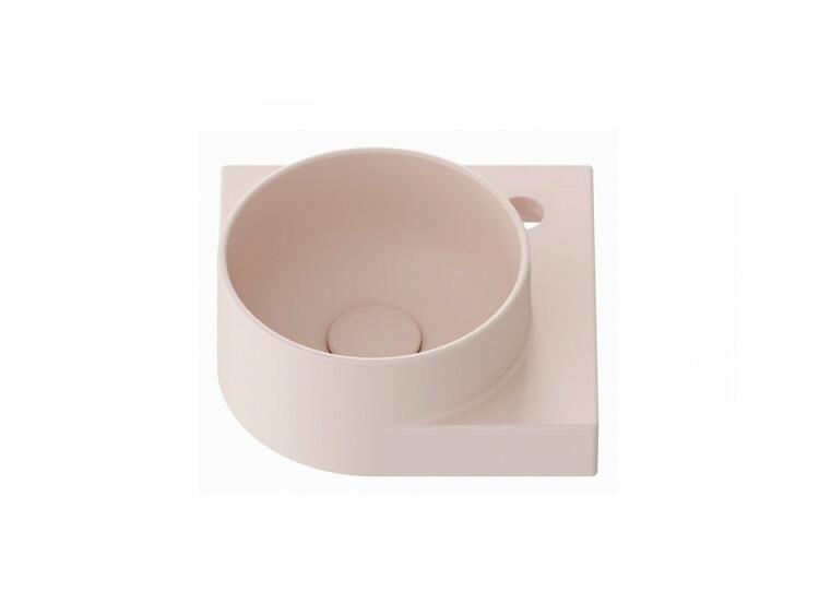 Umývátko Yard 28 C, s otvorem pro baterii, bez přepadu, Alabaster Pink