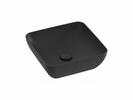 Umyvadlo Uni Slim S 38, bez otvoru pro baterii, bez přepadu, černá matná