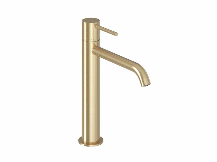 ES 014.60GLB Umyvadlová stojánková baterie 250 mm bez výpusti, zlato kartáčované