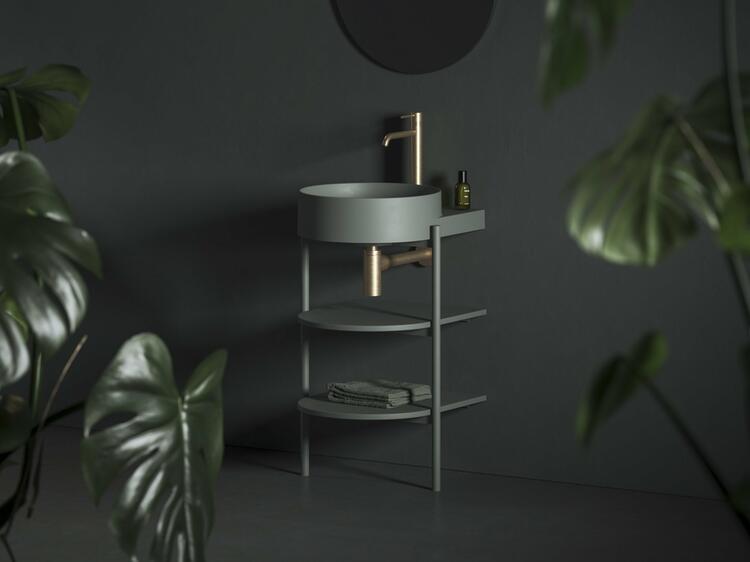 Umyvadlový sifon, zlato kartáčované