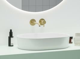 ES 019.60GLB.O1.RB07B Umyvadlová podomítková baterie bez tělesa, Gold Brushed | Více - 