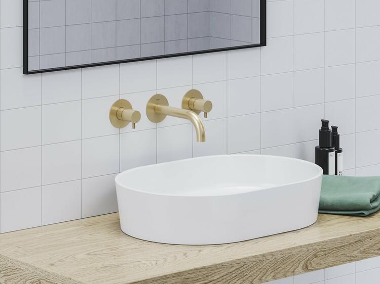 ES 019.60GLB.O1 Umyvadlová podomítková baterie s tělesem, Gold Brushed