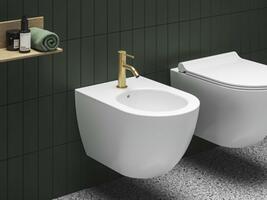 ES 056.60GLB Bidetová stojánková baterie 154 mm bez výpusti, zlato kartáčované | Více - 