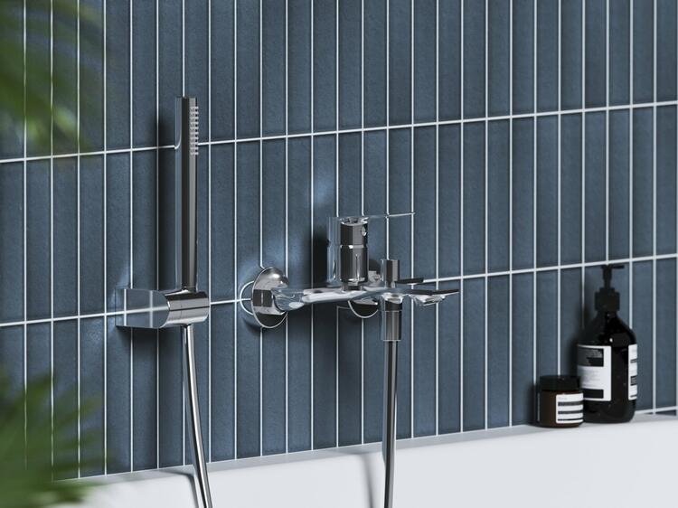 PN 022.00CR Vanová nástěnná baterie bez sprchového setu, chrom