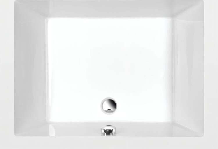 DEEP hluboká sprchová vanička, obdélník 100x75x26cm, bílá