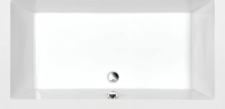DEEP hluboká sprchová vanička s konstrukcí, obdélník 140x75x26cm, bílá