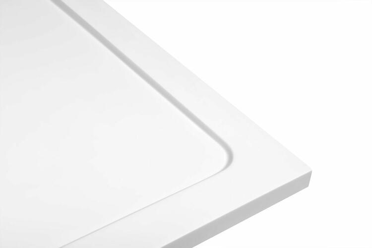 TECMI sprchová vanička z litého mramoru, čtverec 70x70cm, bílá