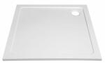 TECMI sprchová vanička z litého mramoru, čtverec 70x70cm, bílá