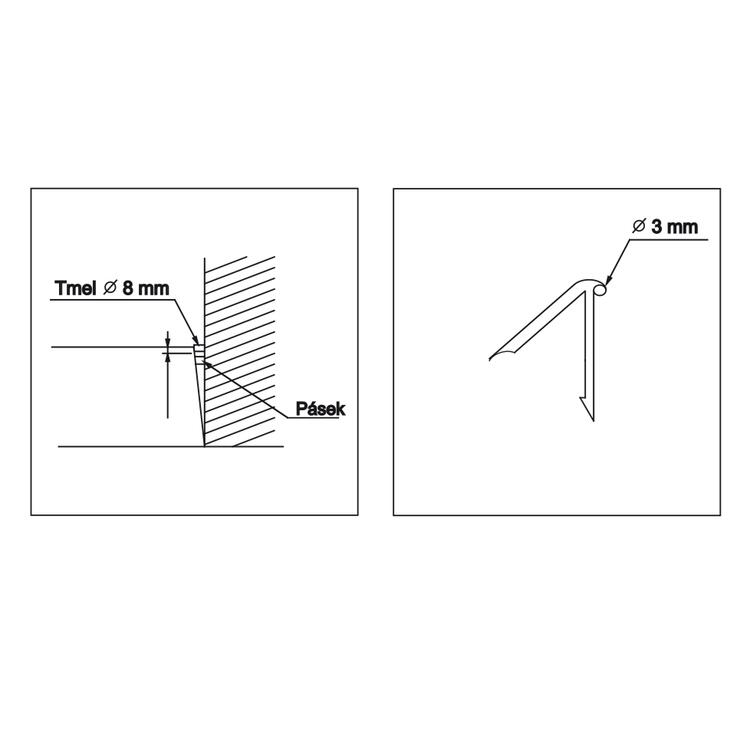 Montážní sada k vaničkám - Roth 8010142