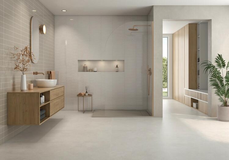 Obklad do koupelny nebo kuchyně barevný Isola Capri White 7,5x30 cm