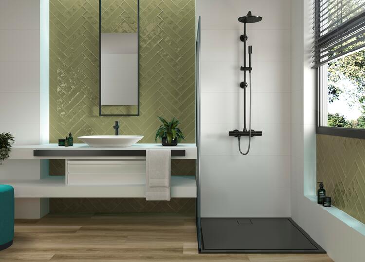 Obklad do koupelny nebo kuchyně barevný Allegra White 30x90 cm