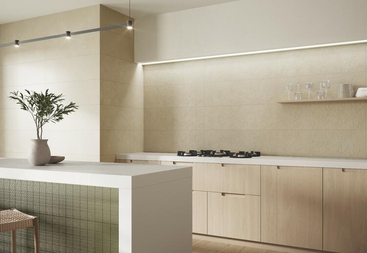 Obklad do koupelny nebo kuchyně v imitaci kamene Amelie RLV Cleo Sand 30x90 cm