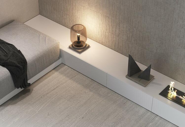 Obklad do koupelny nebo kuchyně v imitaci kamene Amelie RLV Lippa Greige 30x90 cm