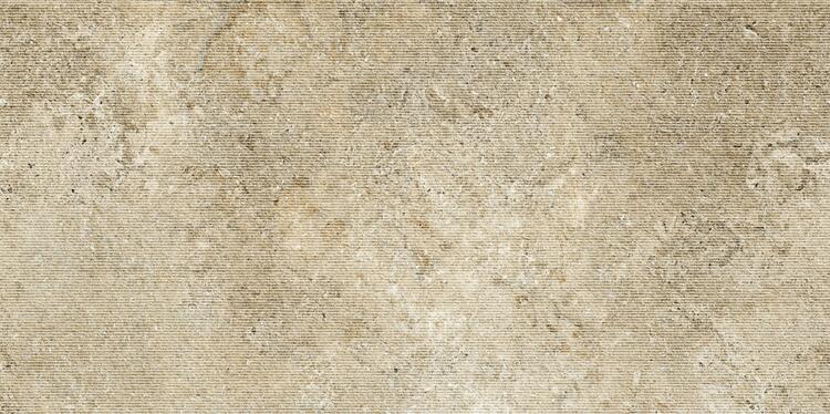 Interiérová dlažba imitace kamene Colosseo Beige dekor Millerighe 61x122 cm