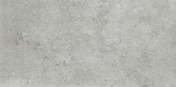 Interiérová dlažba imitace kamene Colosseo Grigio dekor Millerighe 61x122 cm