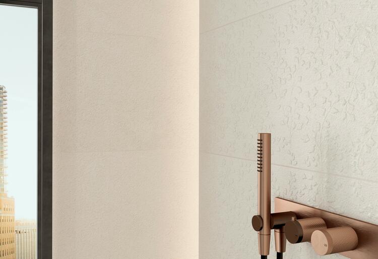 Obklad do koupelny nebo kuchyně v imitaci kamene Portwall Sand 33,3x100 cm