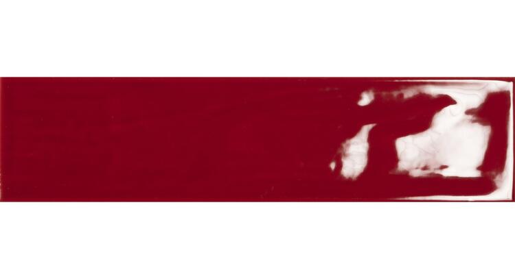 Obklad do koupelny nebo kuchyně barevný Maiolica Red 7,5x30 cm