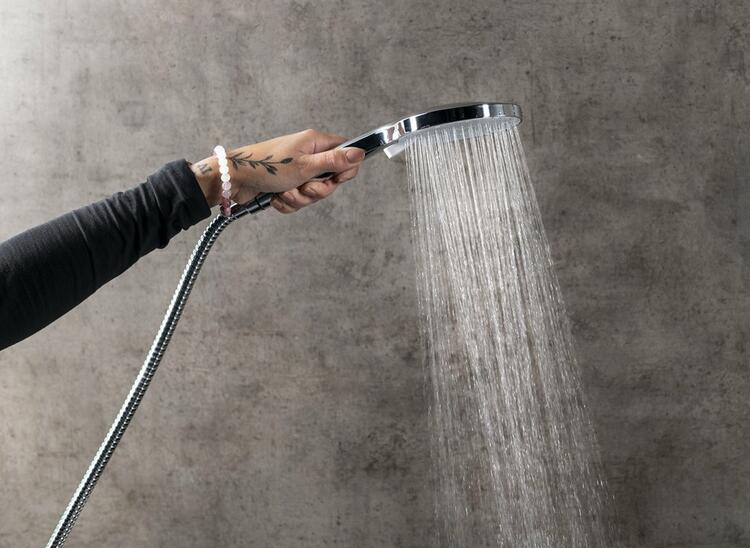 Sprchová souprava, posuvný držák 708mm, černá mat