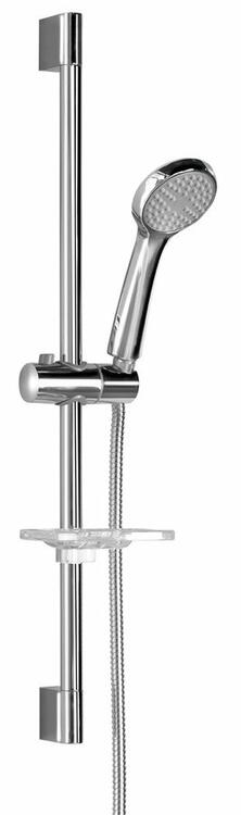 Sprchová souprava s mýdlenkou, posuvný držák 645mm, hadice 1500mm, chrom