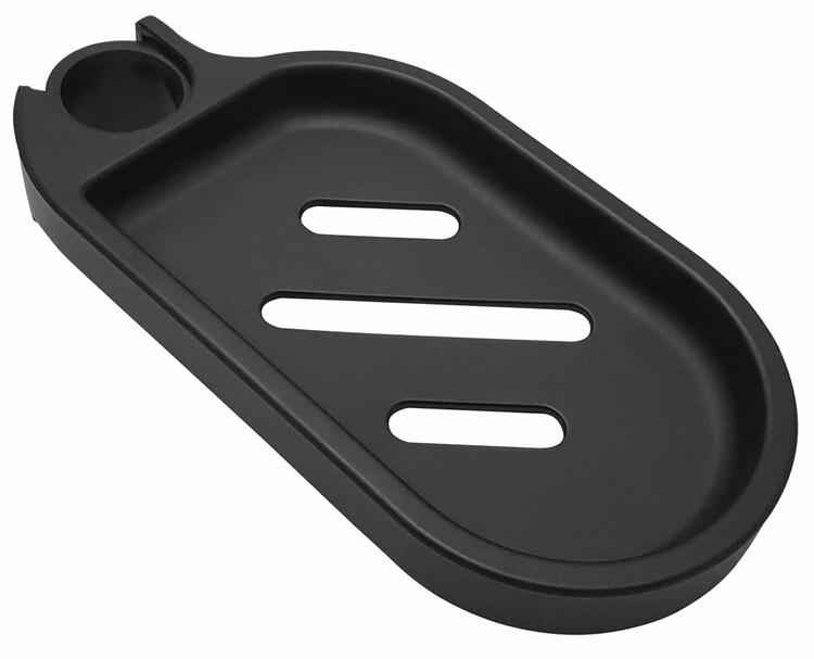 Mýdlenka na sprchovou tyč 25mm, ABS/černá mat