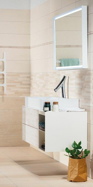 RAKO Garda dlaždice slinutá béžová 45x45 cm