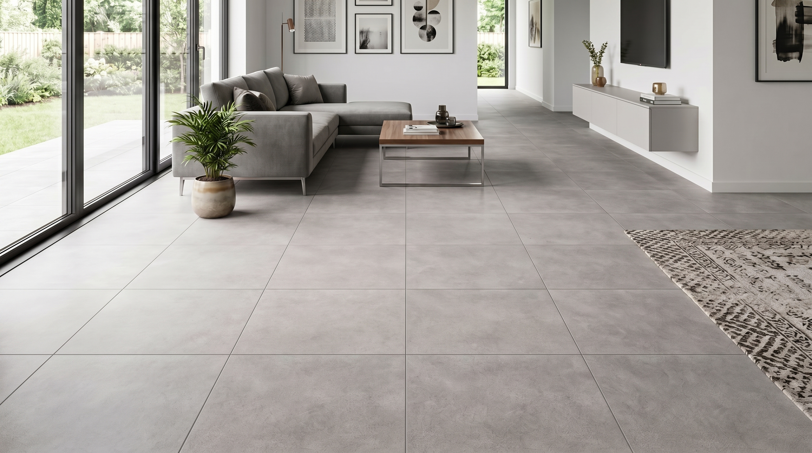 Dlažba imitace betonu Clay Grey 60x60 cm | M.B.Keramika