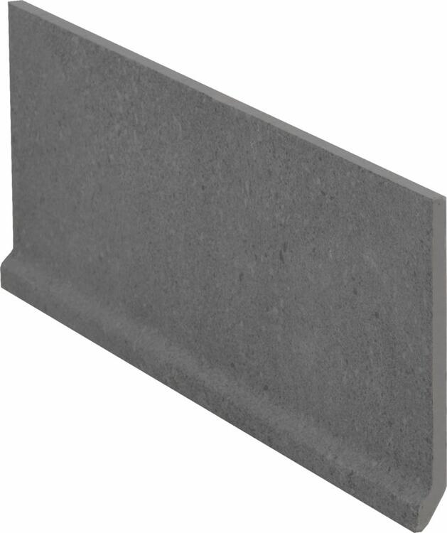 RAKO Betonico sokl s požlábkem černá 30x11 cm