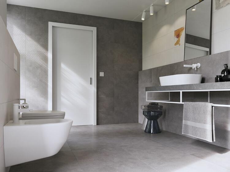 RAKO Betonico sokl bílošedá 120x7,2 cm