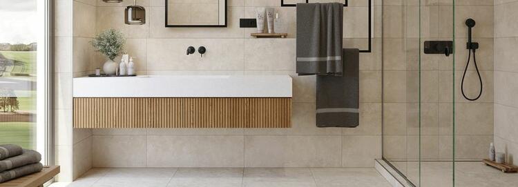 RAKO Dale dlaždice slinutá tmavě béžová 30x60 cm