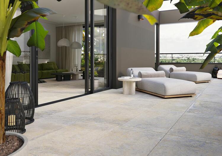 RAKO Mixtone dlaždice slinutá béžovošedá 60x60 cm