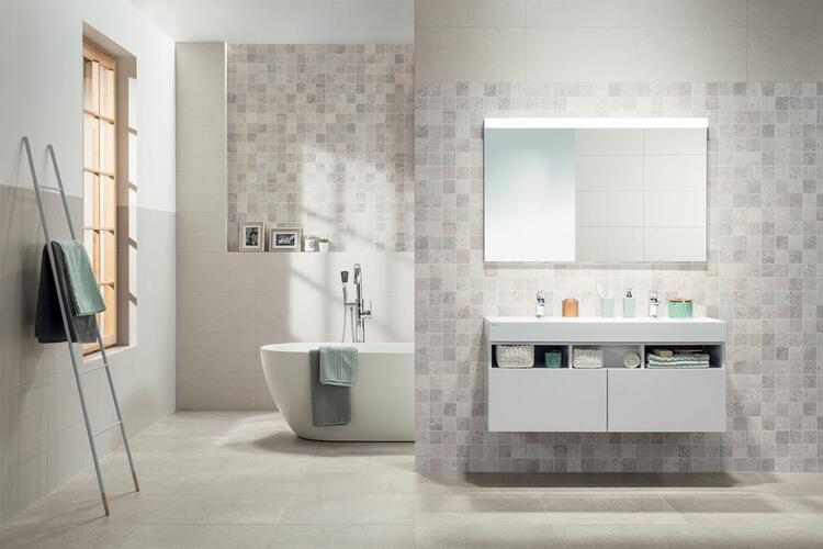 RAKO Piazzetta dlaždice slinutá černá 45x45 cm