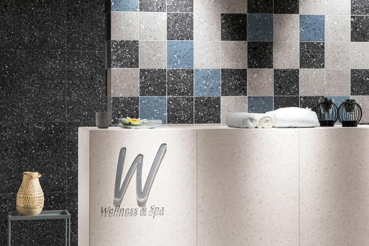 RAKO Porfido dlaždice slinutá černá 60x60 cm