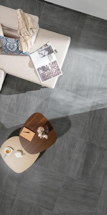 RAKO Quarzit dlaždice slinutá černá 30x60 cm