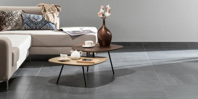 RAKO Quarzit dlaždice slinutá tmavě šedá 30x60 cm