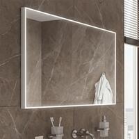 Bílé LED zrcadlo 120 x 70, dotykový senzor OBDELNÍKOVÁ - OSTRÉ ROHY | Více -