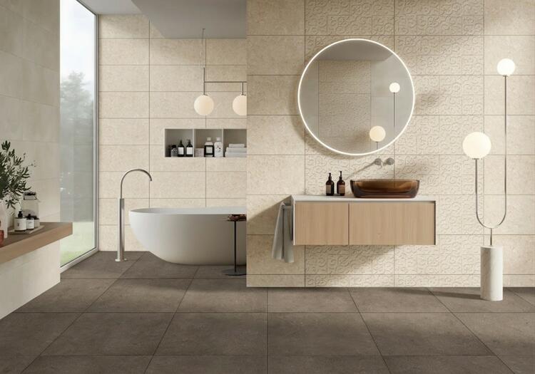 Dlažba imitace betonu Novelle Coffee 60x60 cm