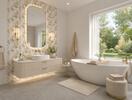 Obklad White Ornata Gold 30x60 cm (5801)